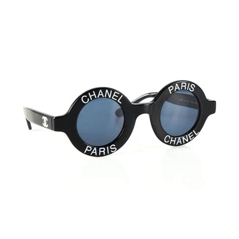 chanel paris logo round sunglasses buy|chanel vintage sunglasses shop.